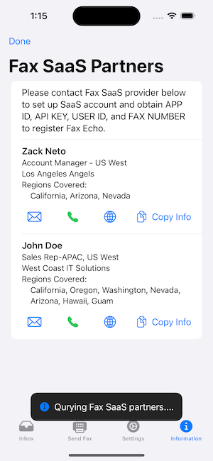 Find SaaS Partners Screen